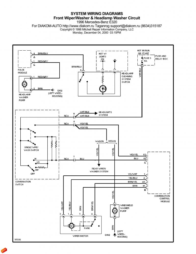 Mercedes W210 Wiring Diagram